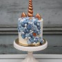 Unikornis torta - kék